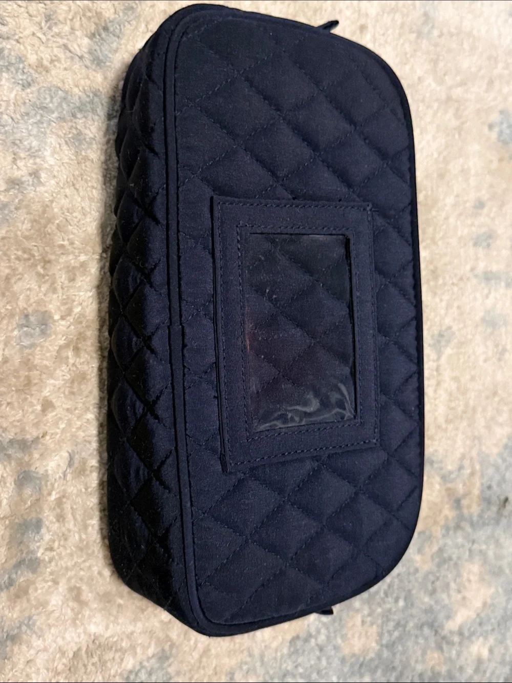 Vera Bradley Quilted Navy Toiletry Bag